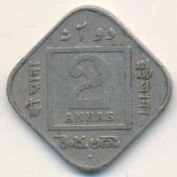 Британская Индия 2 анны 1927 год