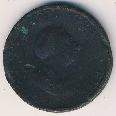 Великобритания 1/2 пенни 1799 год