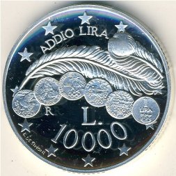Сан-Марино 10000 лир 2001 год