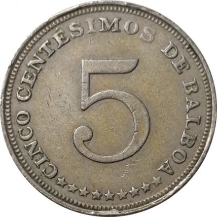 Панама 5 сентесимо 1966 год