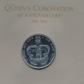 Великобритания 5 фунтов 2013 год - 60 лет коронации Королевы Елизаветы II