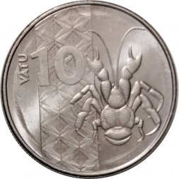Вануату 10 вату 2015 год - Кокосовый краб