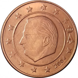 Бельгия 2 евроцента 2004 год - Король Альберт II
