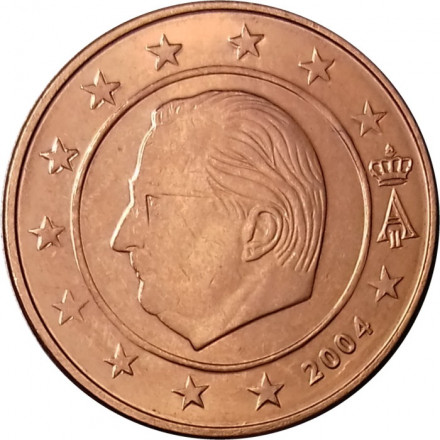 Бельгия 2 евроцента 2004 год - Король Альберт II