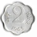 Индия 2 пайсы 1965 год (&quot;♦&quot; - Бомбей)