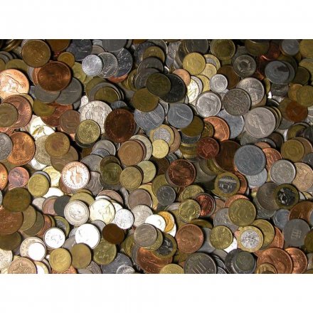 1 кг иностранных монет - Микс
