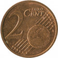 Германия 2 евроцента 2010 год (F)