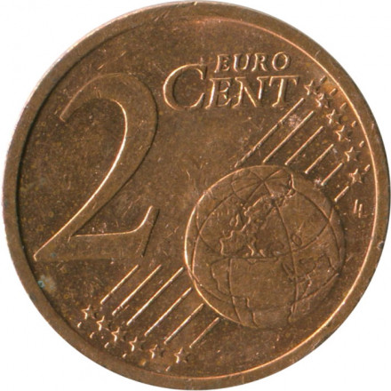 Германия 2 евроцента 2010 год (F)