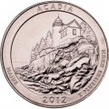 США 25 центов 2012 год - Национальный парк Акадия (P)
