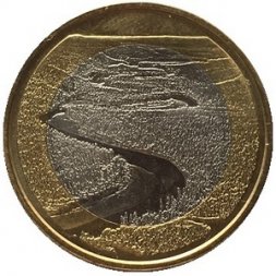 Финляндия 5 евро 2018 год - Оуланка