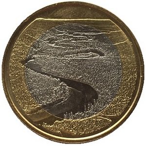 Финляндия 5 евро 2018 год - Оуланка