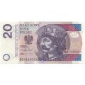 Польша 20 злотых 2016 год - Король Болеслав Храбрый UNC