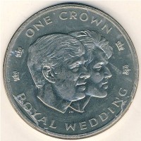 Монета Теркс и Кайкос 1 крона 1986 год