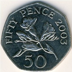 Гернси 50 пенсов 2003 год