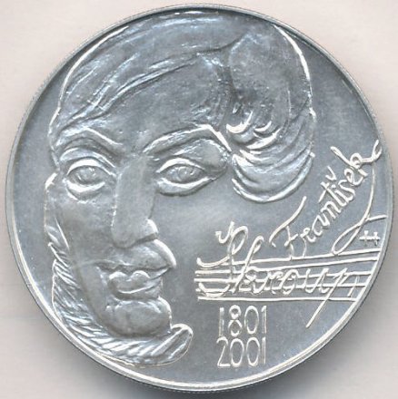 Чехия 200 крон 2001 год - Франтишек Шкроуп