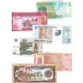 Набор из 44 банкнот разных стран мира с 1964 по 2022 год выпуска (UNC)