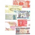 Набор из 44 банкнот разных стран мира с 1964 по 2022 год выпуска (UNC)
