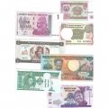 Набор из 44 банкнот разных стран мира с 1964 по 2022 год выпуска (UNC)