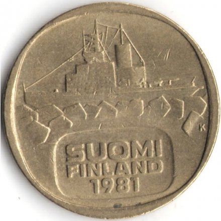 Финляндия 5 марок 1981 год