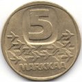 Финляндия 5 марок 1981 год