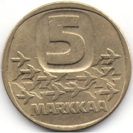 Финляндия 5 марок 1981 год