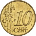 Ирландия 10 евроцентов 2003 год - Кельтская арфа