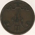 Финляндия 5 пенни 1870 год