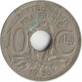 Франция 10 сантимов 1936 год