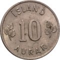 Исландия 10 эйре 1960 год