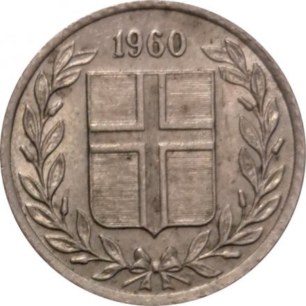 Исландия 10 эйре 1960 год