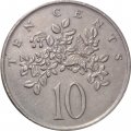 Ямайка 10 центов 1982 год (без отметки МД)