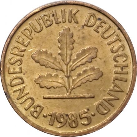 ФРГ 5 пфеннигов 1985 год - F
