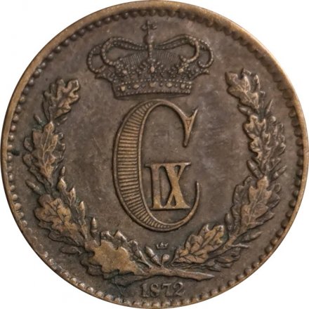 Дания 1 скиллинг-ригсмёнт 1872 год