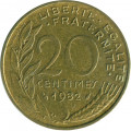Франция 20 сантимов 1982 год - Марианна