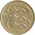 Эстония 1 крона 2001 год