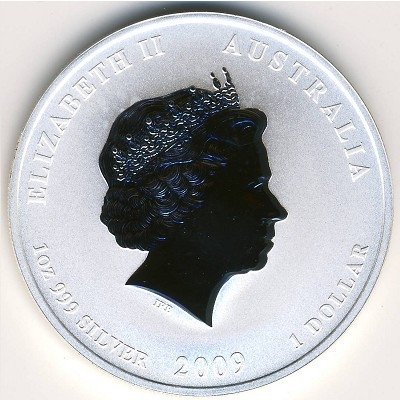 Австралия 1 доллар 2009 год - Год быка