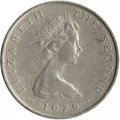 Остров Мэн 5 пенсов 1976 год - Колесо Лакси (Леди Изабелла). Отметка монетного двора только на аверсе