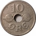 Дания 10 эре 1933 год