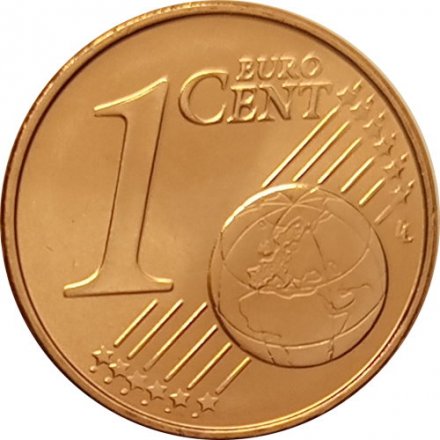 Греция 1 евроцент 2005 год UNC