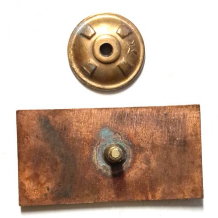 Знак Крейсер &quot;Киров&quot; 1980, тяжелый, винтовой (горячая эмаль)