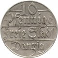 Данциг 10 пфеннигов 1923 год