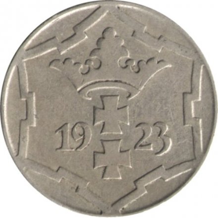 Данциг 10 пфеннигов 1923 год