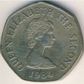 Джерси 50 пенсов 1984 год
