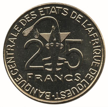 Западная Африка 25 франков 2011 год - Лаборантка