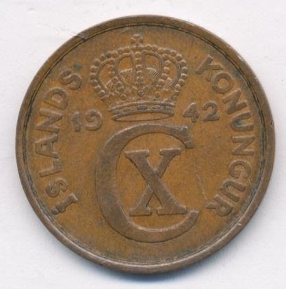 Исландия 5 эйре 1942 год