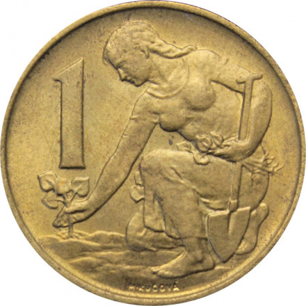 Чехословакия 1 крона 1990 год