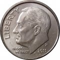 США 1 дайм (10 центов) 2011 год - Франклин Рузвельт (P)