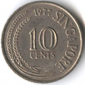 Сингапур 10 центов 1977 год