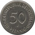 ФРГ 50 пфеннигов 1989 год (J)