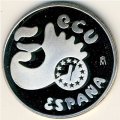 Испания 5 экю 1991 год